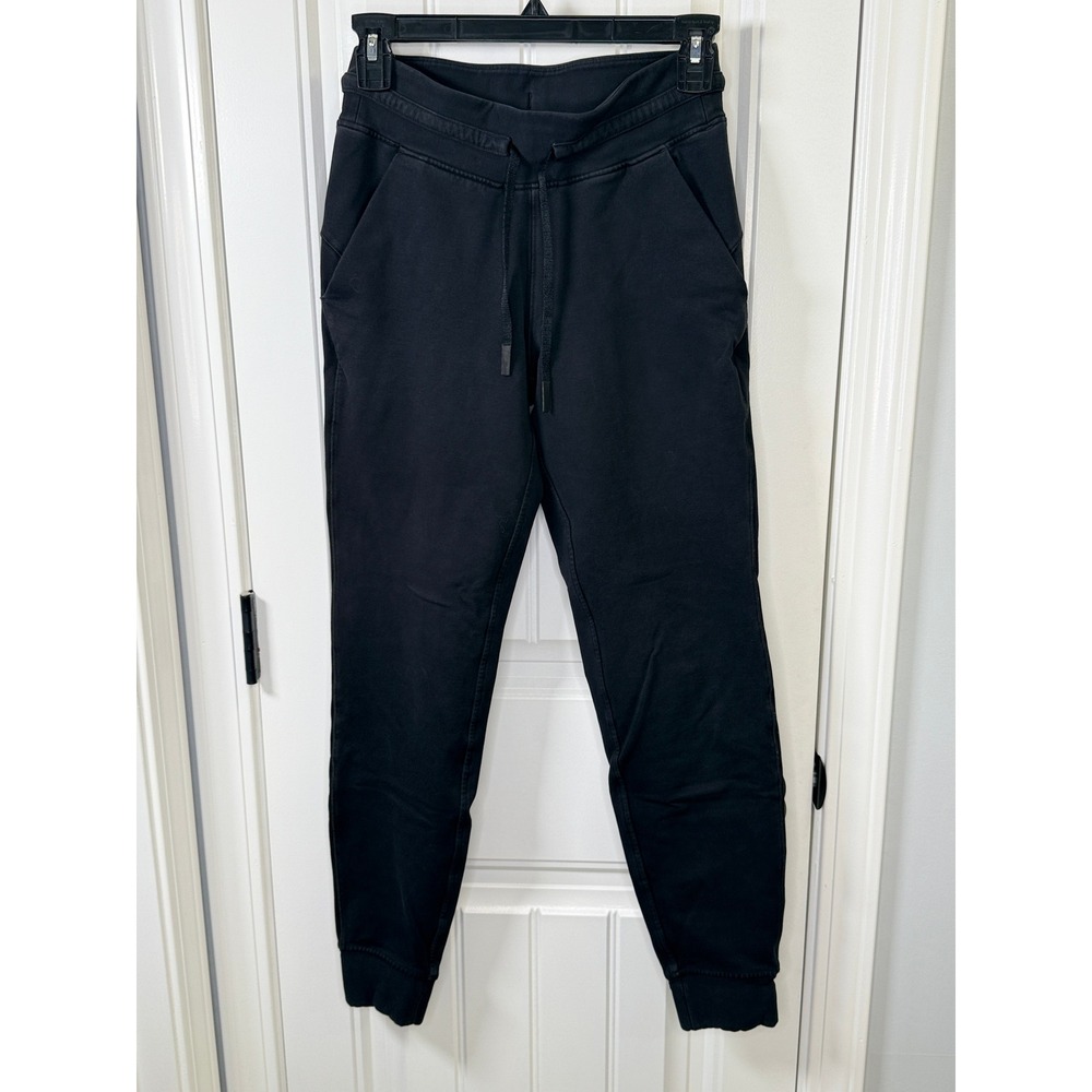 Lululemon Scuba High-Rise Jogger Black Fleece Sweatpants Size 4 - Picture 5 of 9